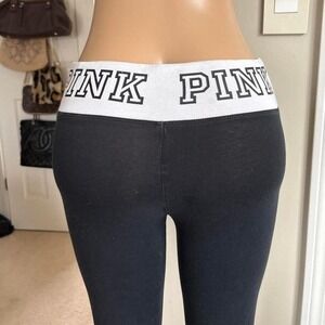 Victoria's Secret PINK spellout Logo band Leggings